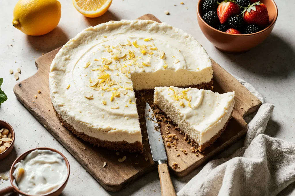 Greek Yogurt Cheesecake with Protein