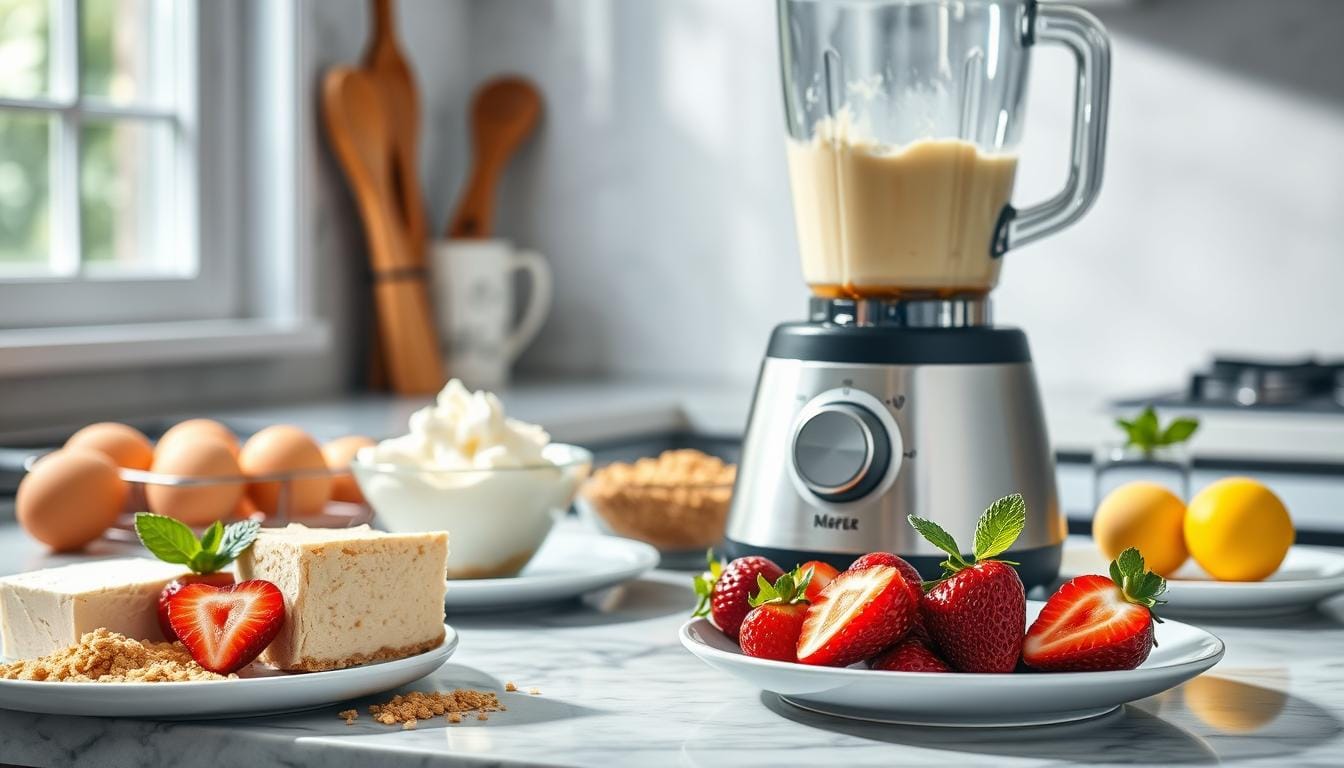 Best New York cheesecake recipe made in blender