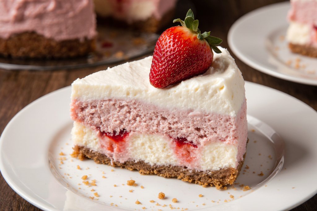 strawberry cheesecake cake