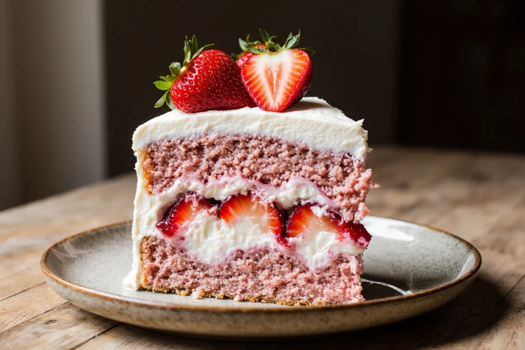 Strawberry Cheesecake strawberry cream cheese cake