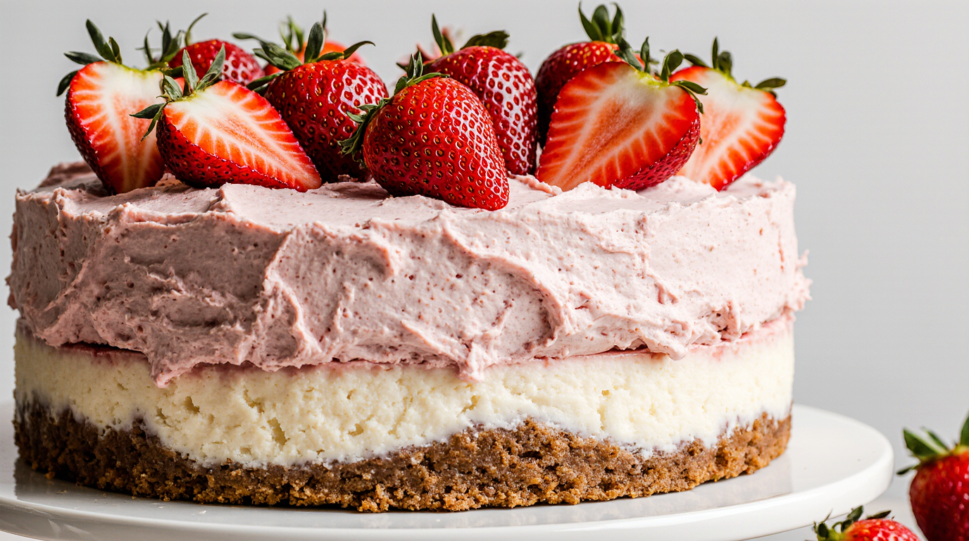 strawberry cheesecake cake