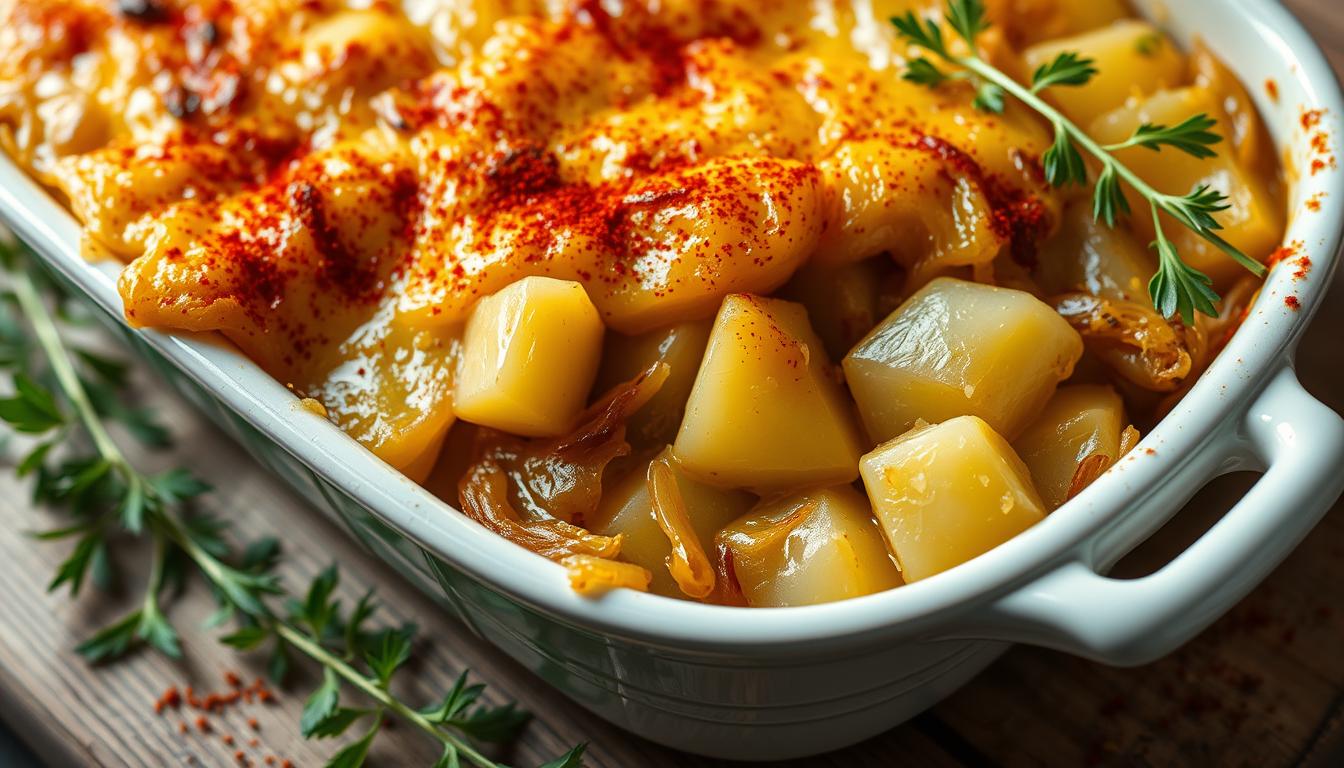 onion potato casserole paprika recipe