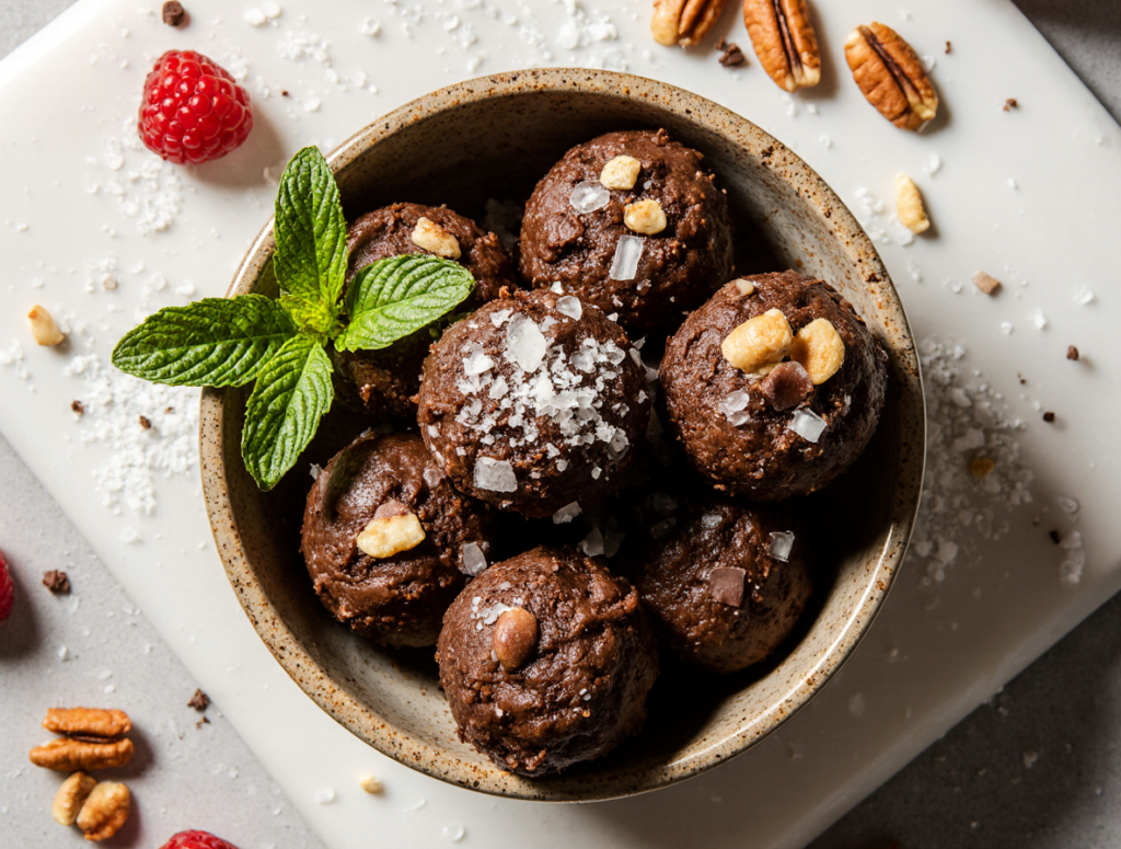 No-Bake Brownie Bites