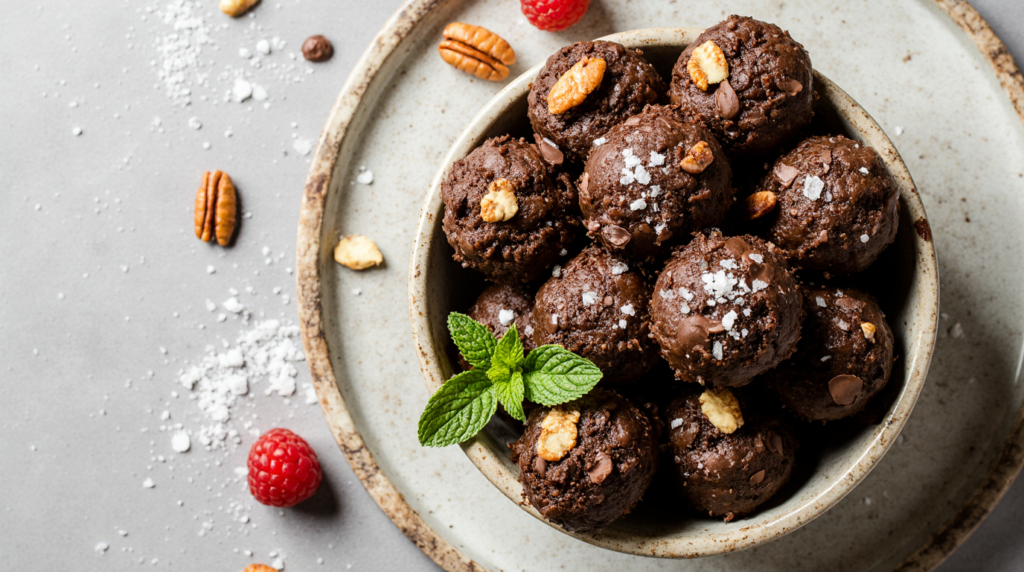 No-Bake Brownie Bites