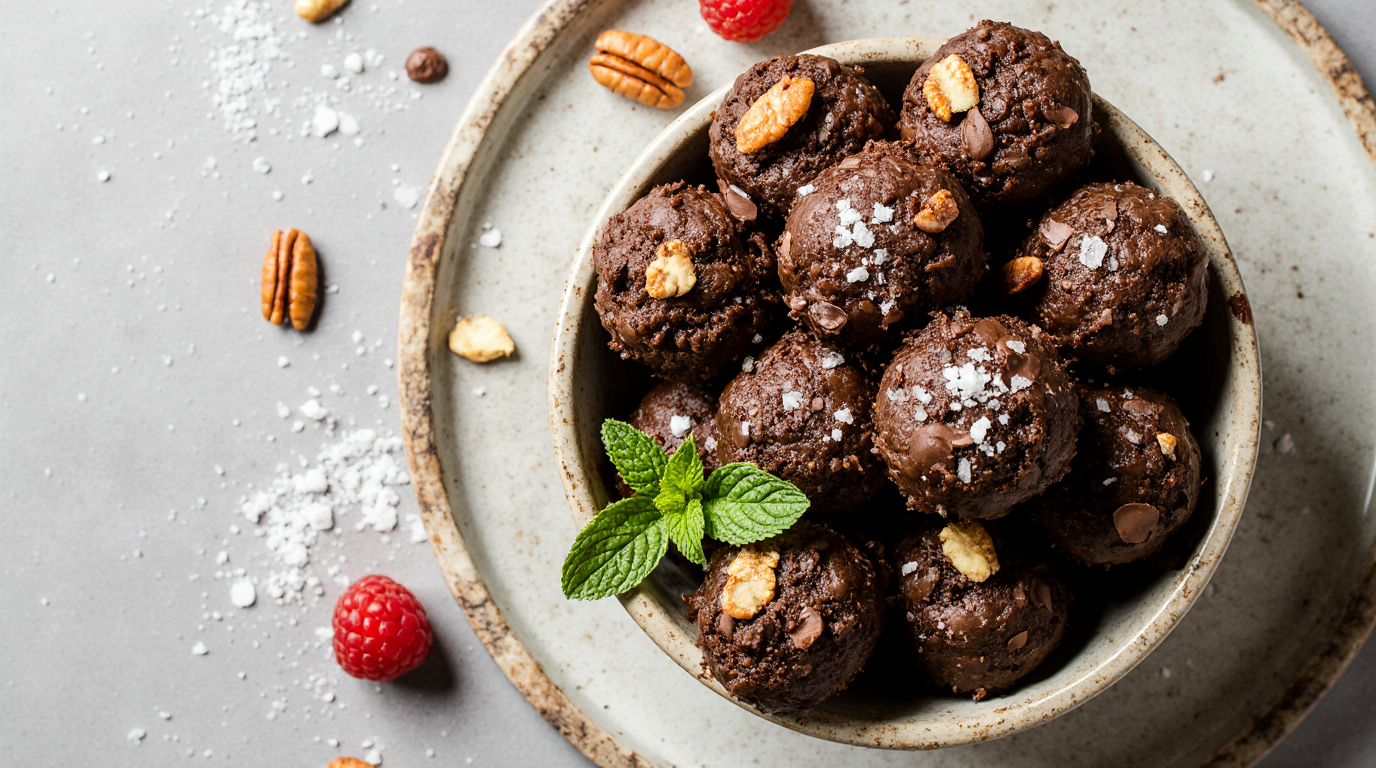 No-Bake Brownie Bites