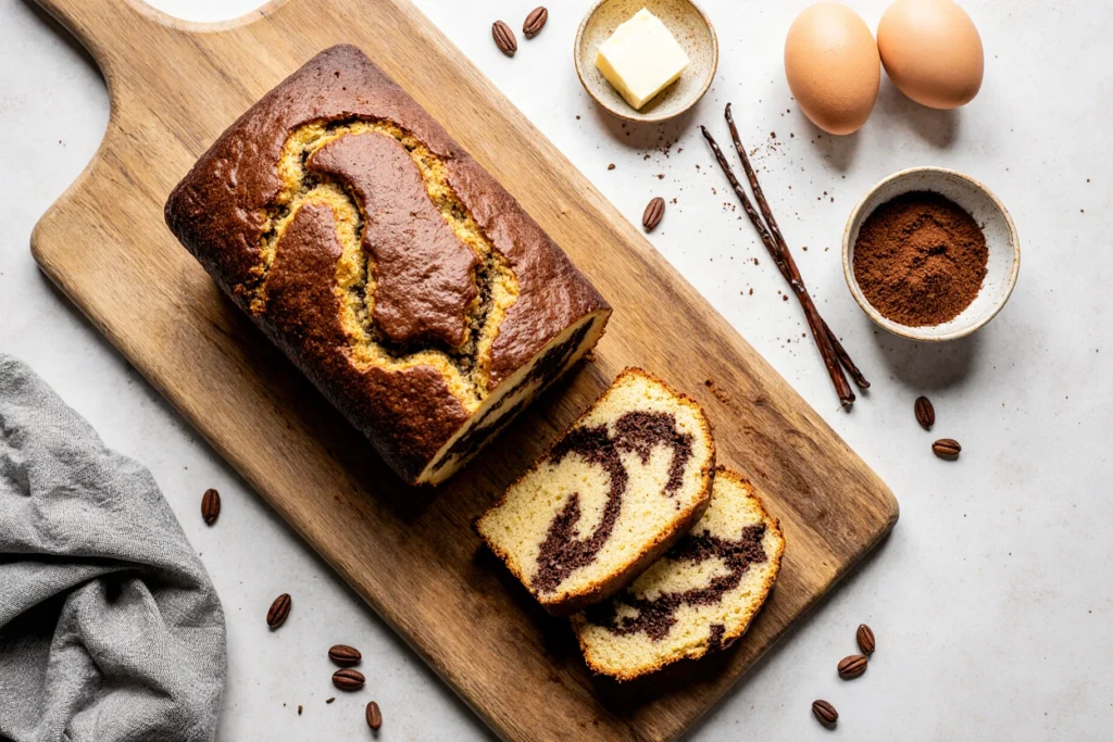 marble pound cake