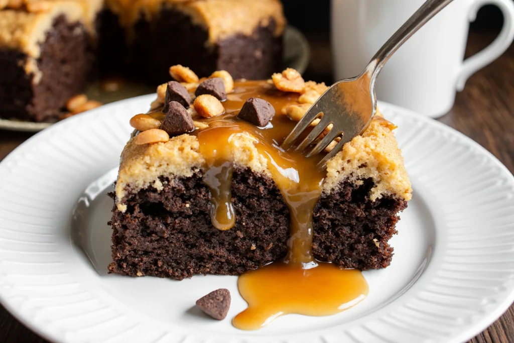 Chocolate Caramel Dump Cake