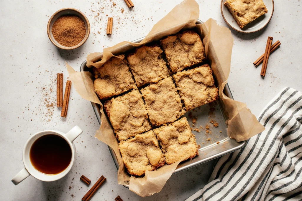 cinnamon sugar blondies