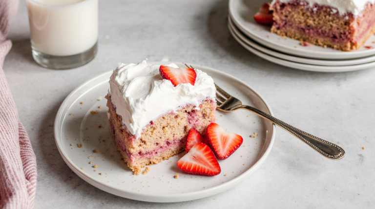 strawberry tres leches cake