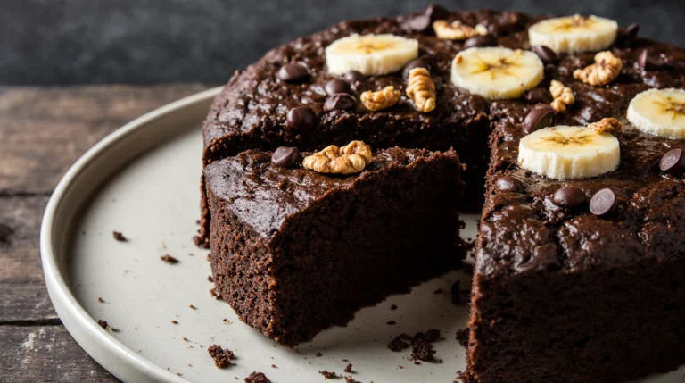 flourless chocolate banana cake