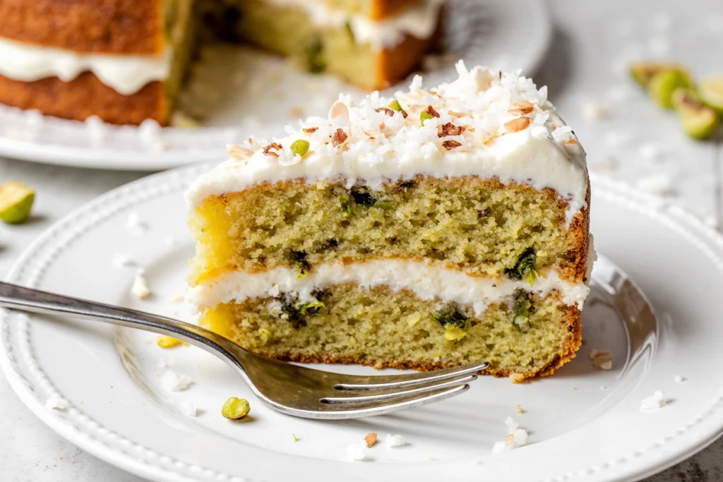 pistachio coconut cake