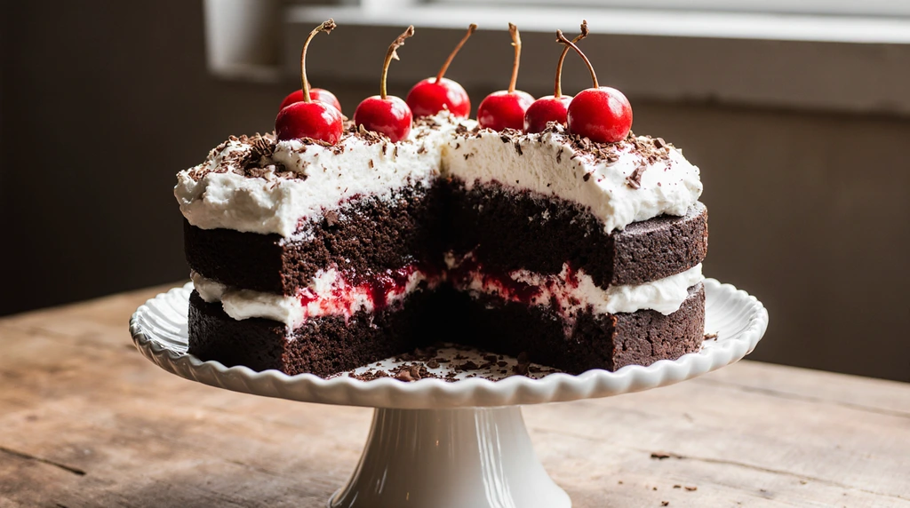 easy black forest cake recipe with cake mix
