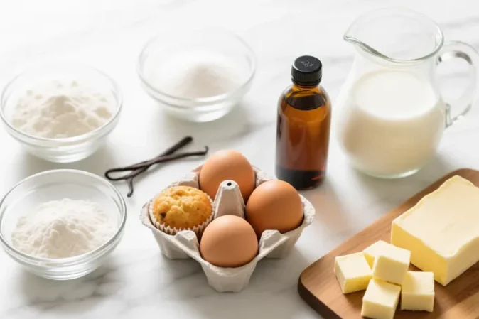 easy classic vanilla muffins