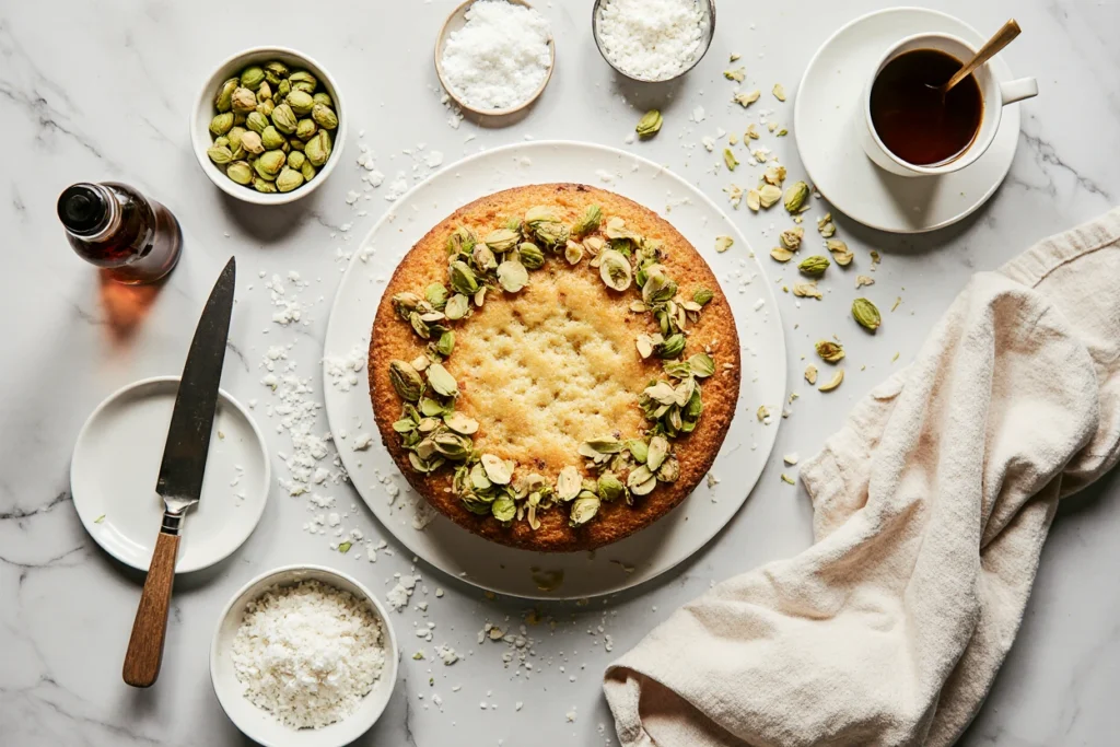 pistachio coconut cake