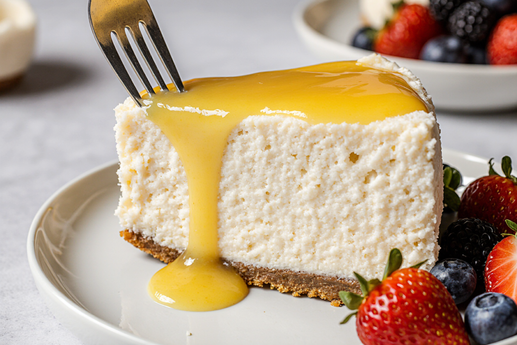 no bake lemon ricotta cheesecake