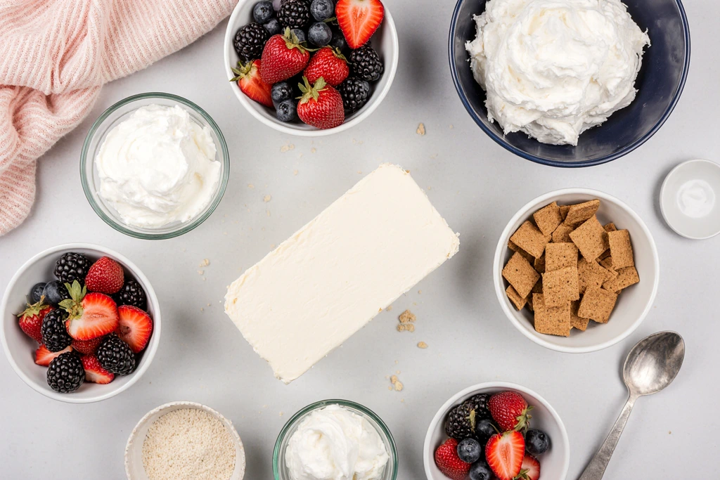 Easy No-Bake Berry Mini Cheesecakes