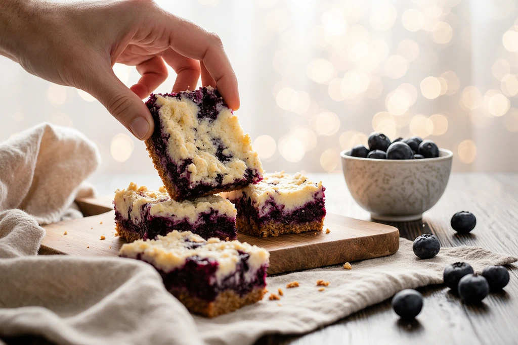 blueberry cheesecake crumb bars