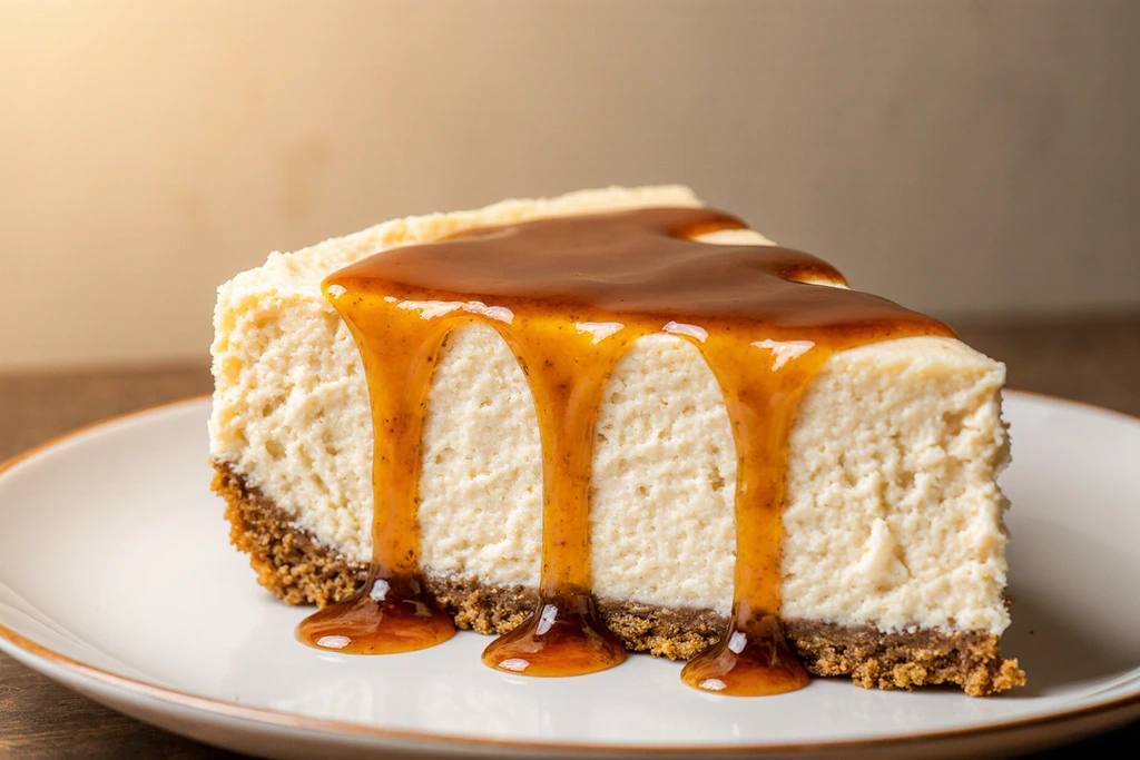 no bake caramel cheesecake