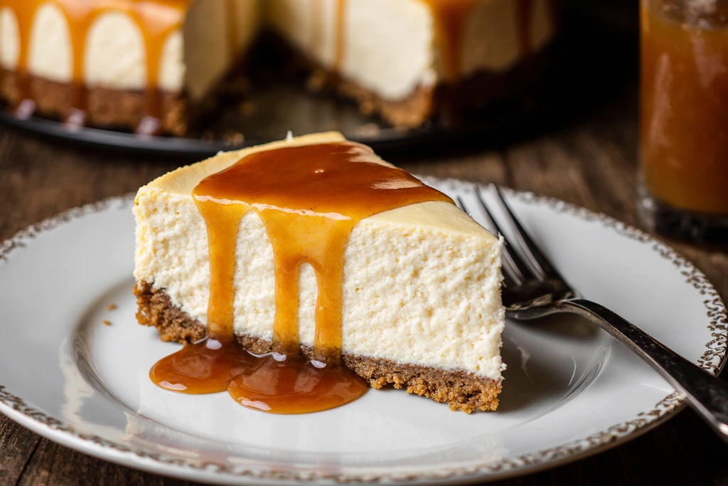 no bake caramel cheesecake