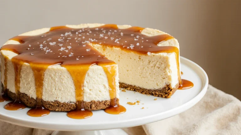 no bake caramel cheesecake