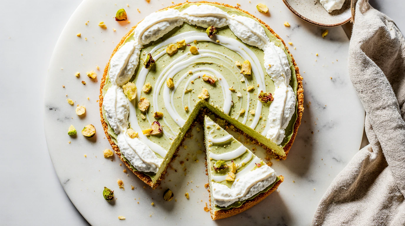 No Bake Pistachio Cheesecake