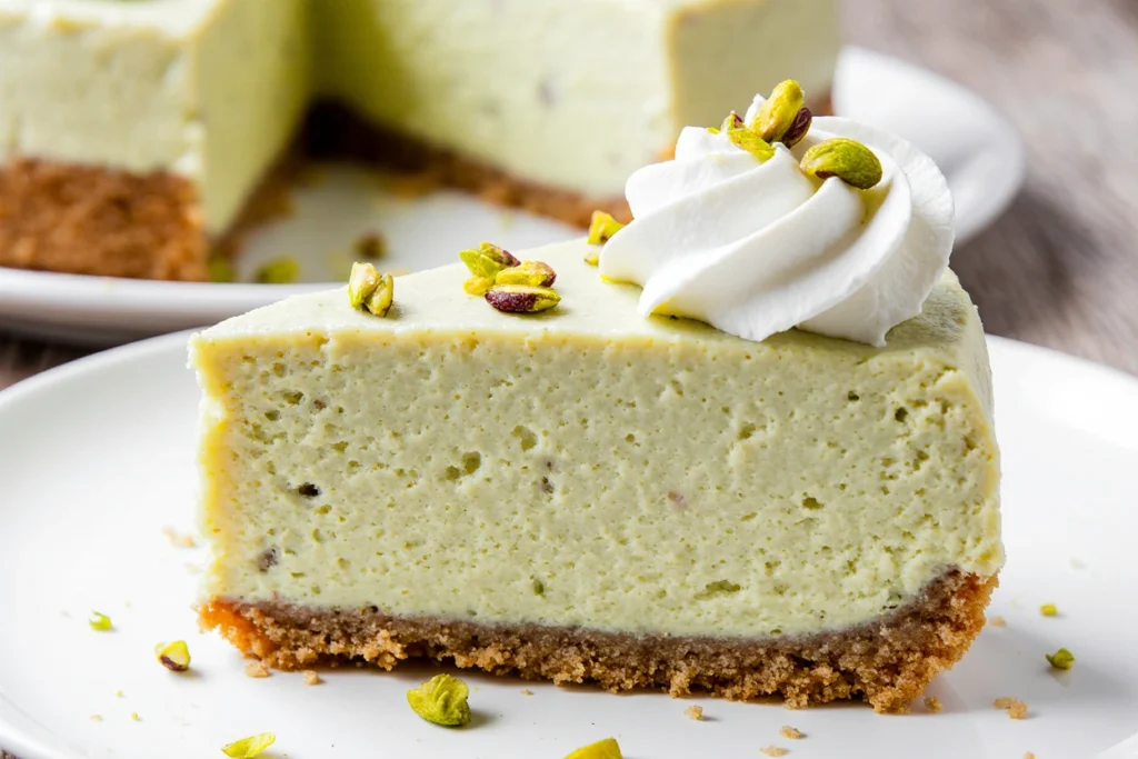 no bake pistachio cheesecake