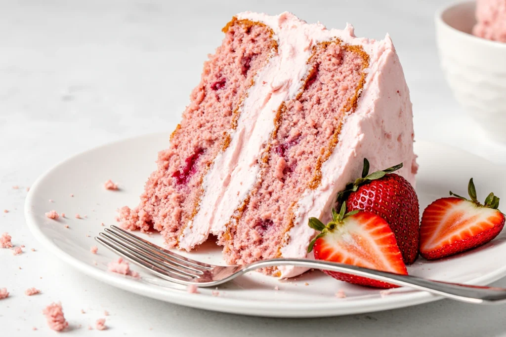 easy strawberry layer cake recipe