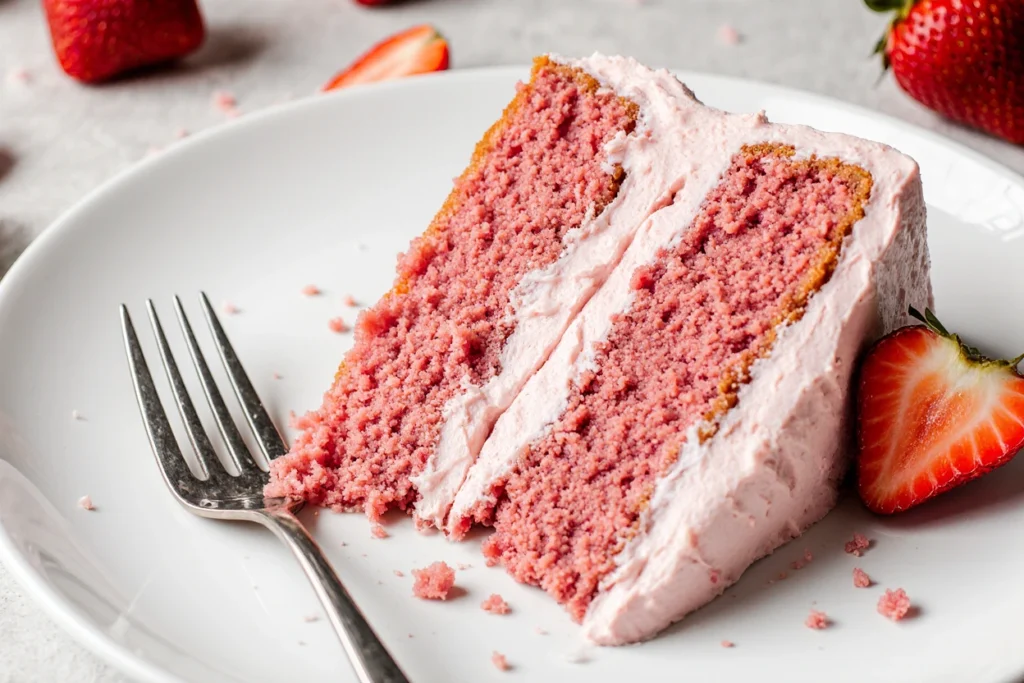 easy strawberry layer cake recipe