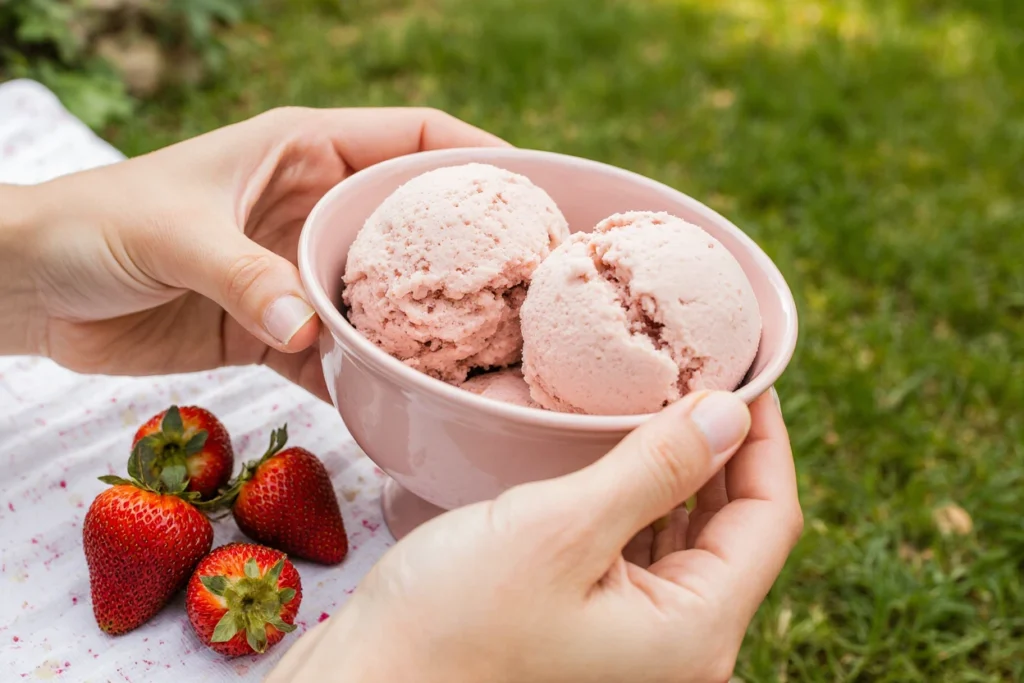 cheesecake strawberry ice cream