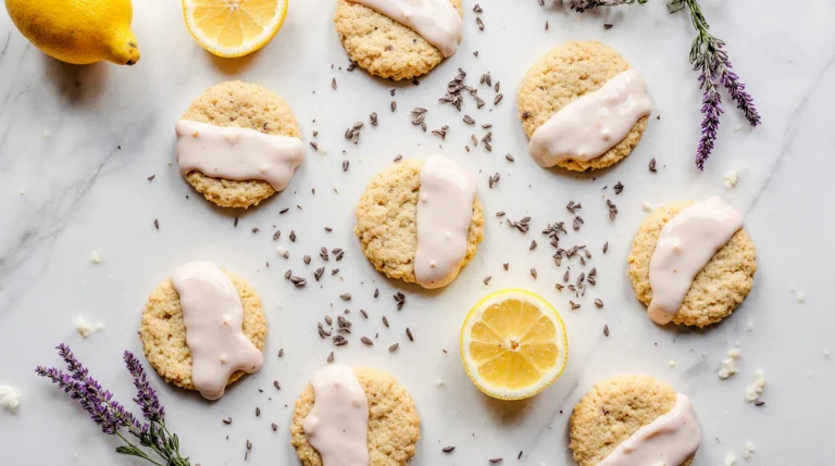 lemon lavender shortbread cookies