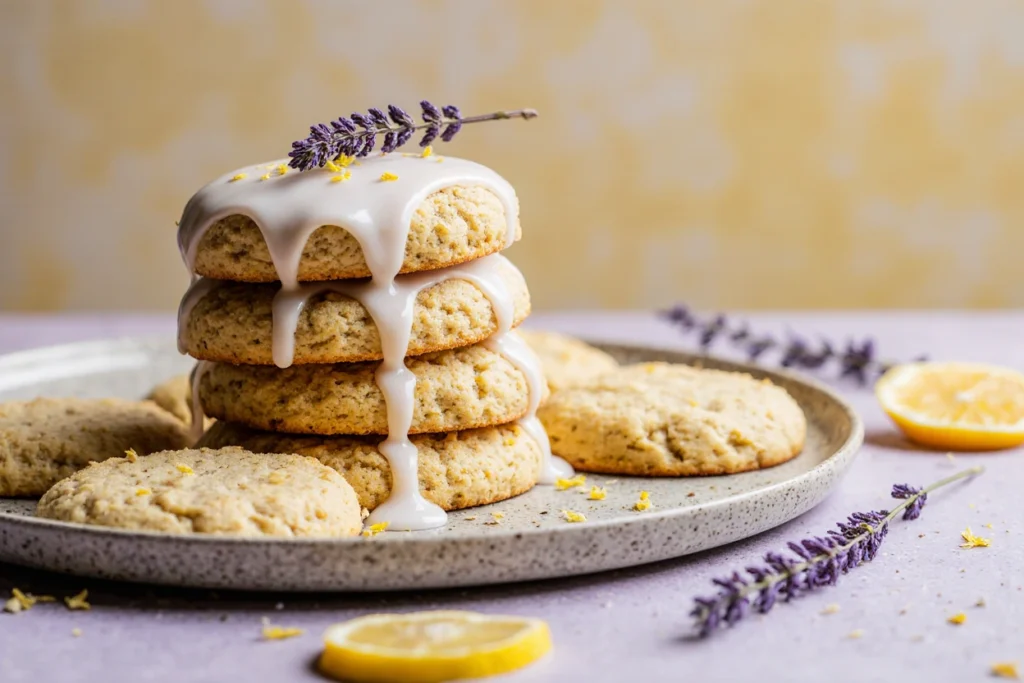 lemon lavender shortbread cookies
