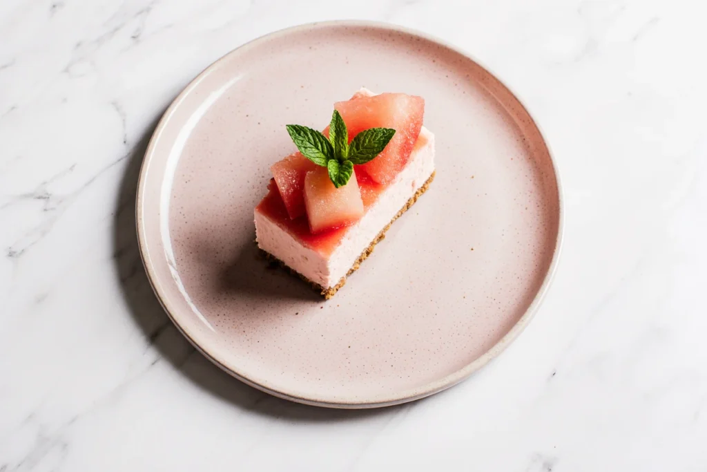 no bake watermelon cheesecake
