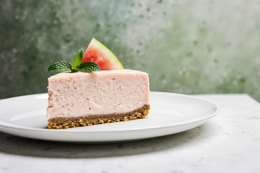 no bake watermelon cheesecake