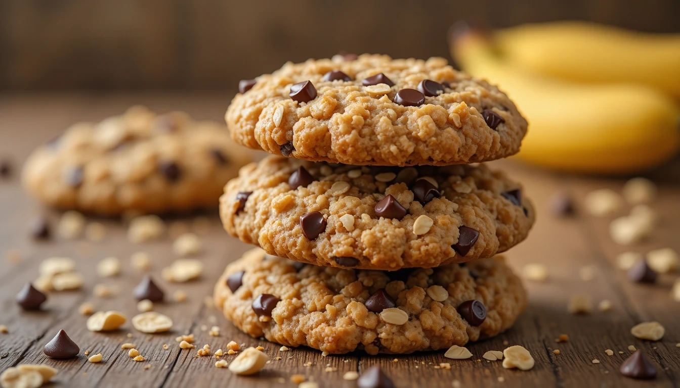 banana oatmeal chocolate chip cookies