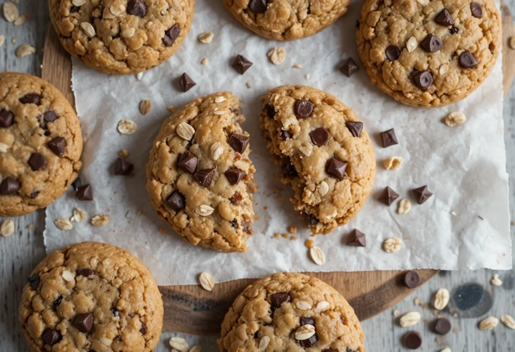 banana oatmeal chocolate chip cookies