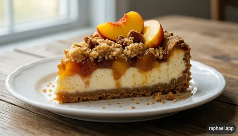 peach cobbler cheesecake