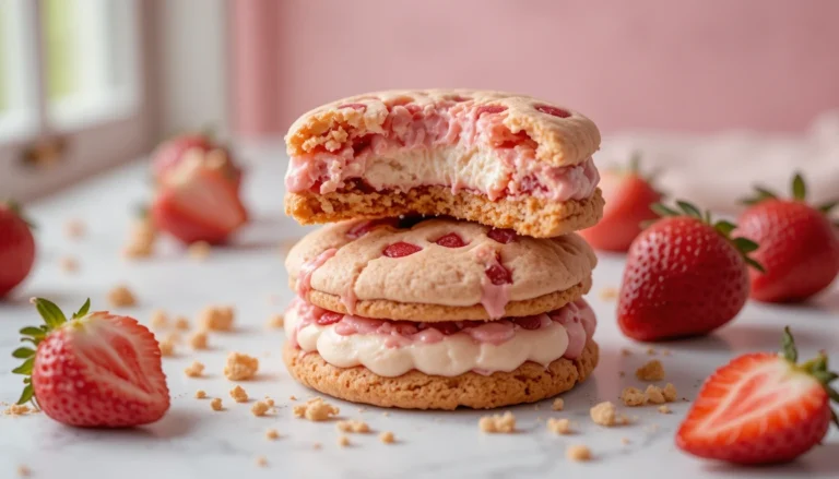 strawberry cheesecake cookies