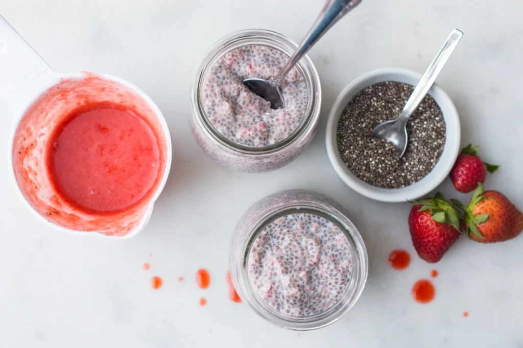 strawberry chia pudding