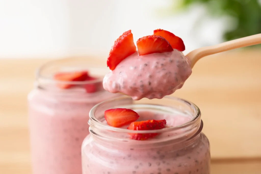 strawberry chia pudding
